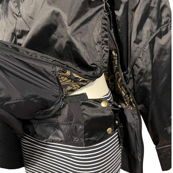 B by Burton S/M Snowboard Lana Pullover Hoodie Jacket Black Gold - Picture 7 of 16